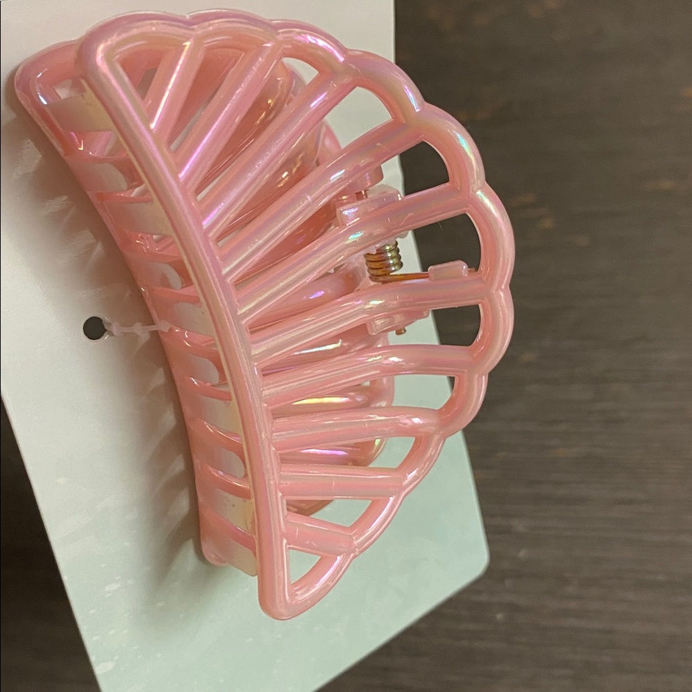 Iridescent Pink Hair Claw Clip - Picture 3 of 4